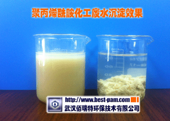 PAM絮凝剂化工废水沉降效果